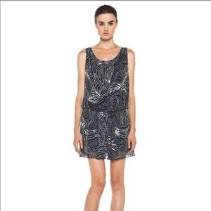 Alice + Olivia Navy Sequined Dress